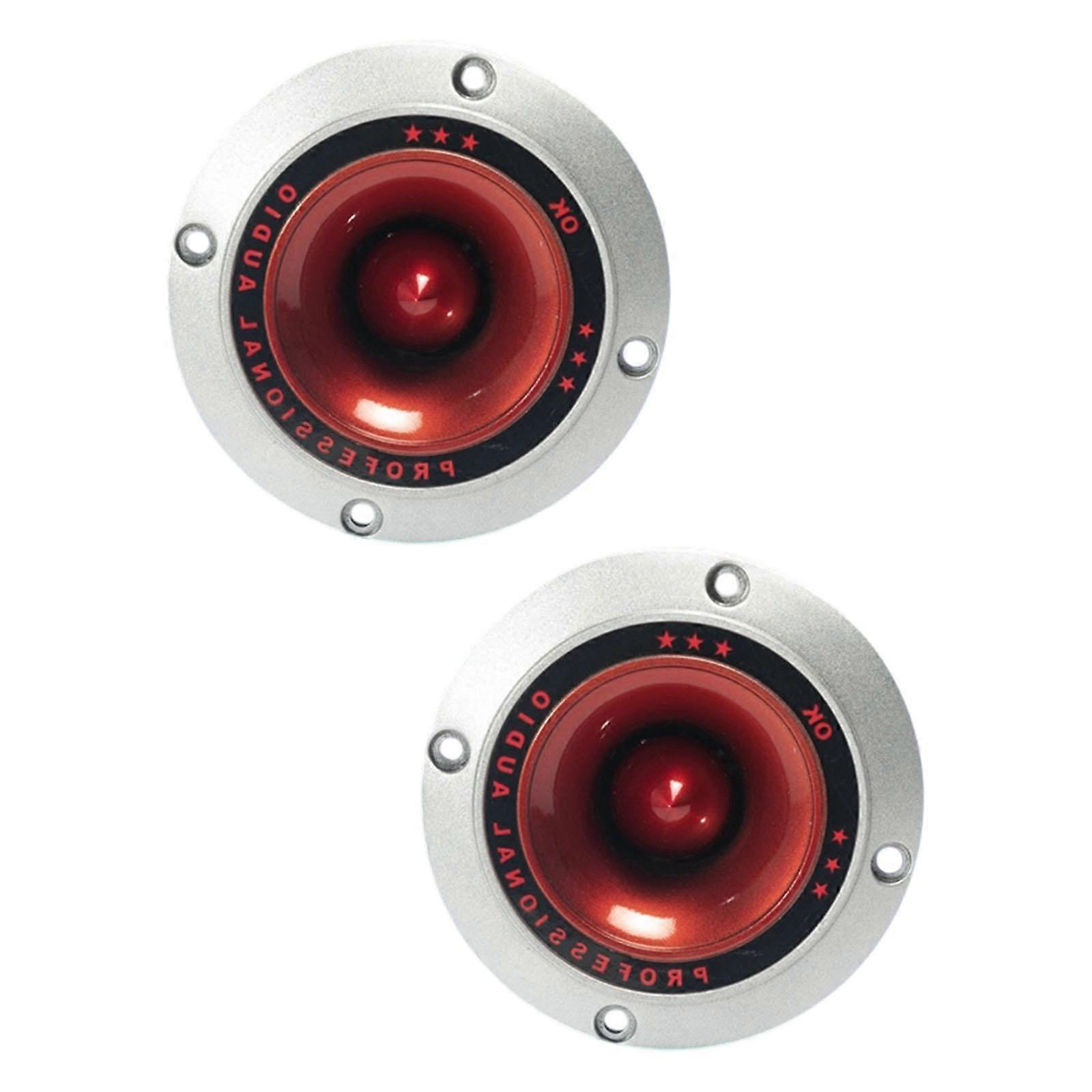 Piezoelectric Horn Speaker High Frequency Response Magnetic Mounting Ideal For DIY Sound System Modifications  4 inch round