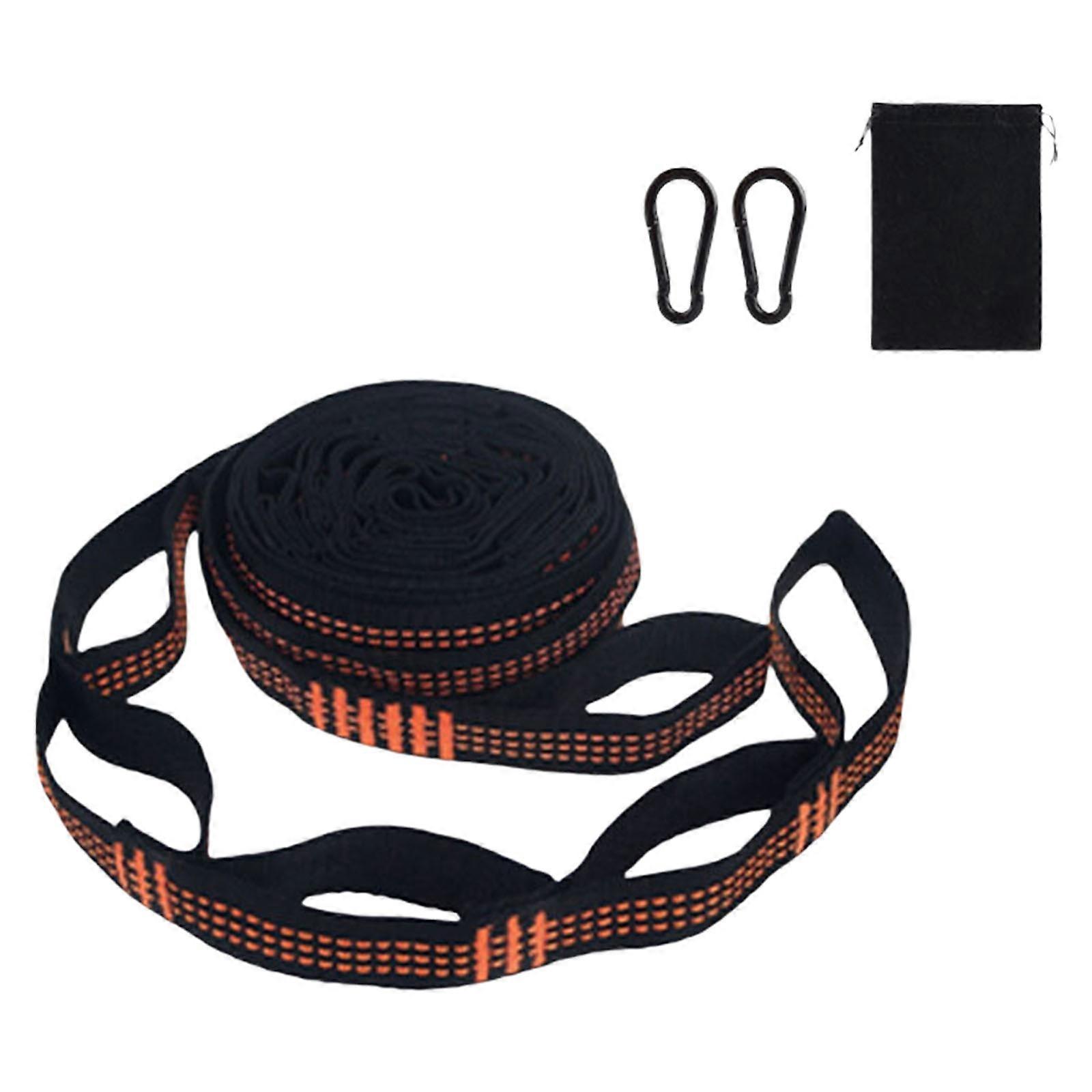 Quick Deploying Hammock Suspension Weather Resistant Nylon Straps Ergonomic Fastening System Camping Accessory  300cm