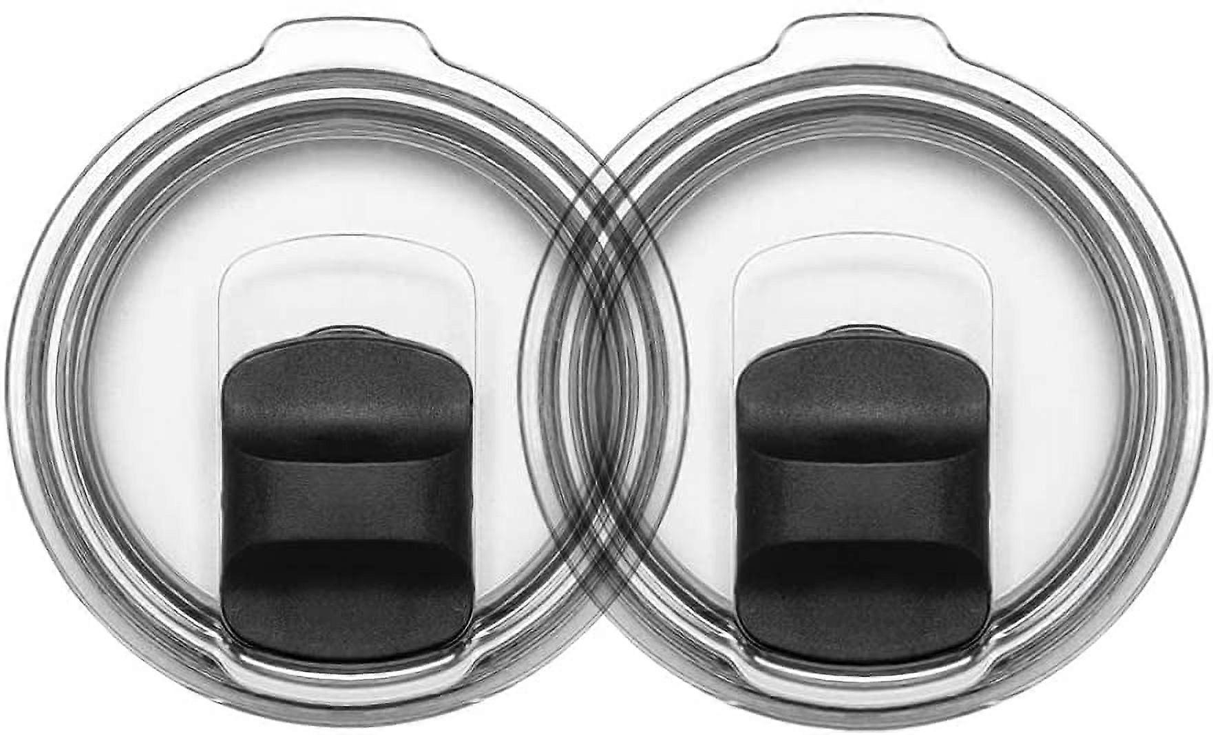 Magnetic Tumbler Lid Compatible with YETI Rambler,Ozark Trail,Old Style Rtic,Spill Proof Replacement lid (30 ounce two pack)