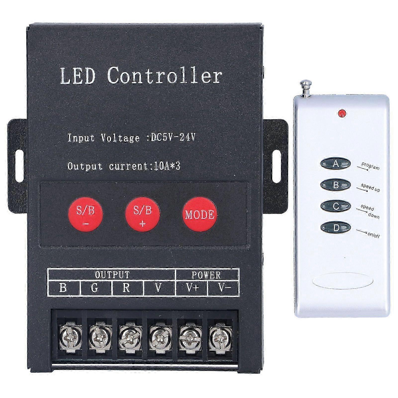 RGB LED Controller PWM Digital for Colorful Strip Light Project with Remote Control 5V12V24V
