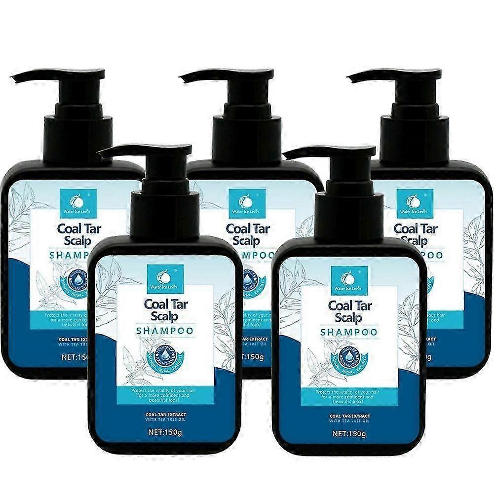 Coal Tar Scalp Shampoo Antidandruff Shampoo, Coal Tar Extract Scalp Relief Shampoo for Seborrheic Dermatitis, Soothes Itchy Scalp, Hydrates Hair