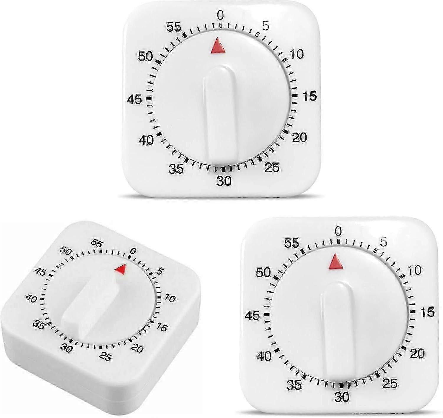 3-piece egg timer set. Kitchen timer, cooking timer, accurate 0-60 minute timing, easy to use, portable cooking assistant