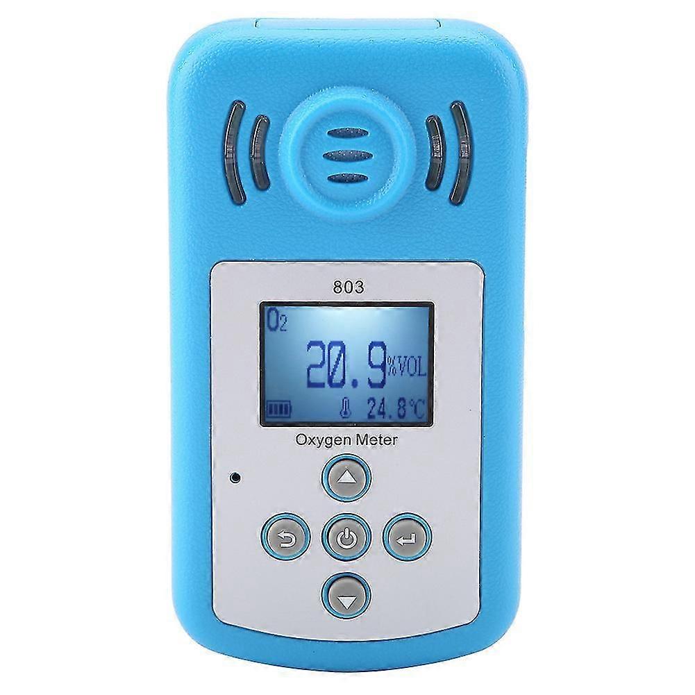 Portable Oxygen Gas Leak Detector with Digital Display, 803 Blue