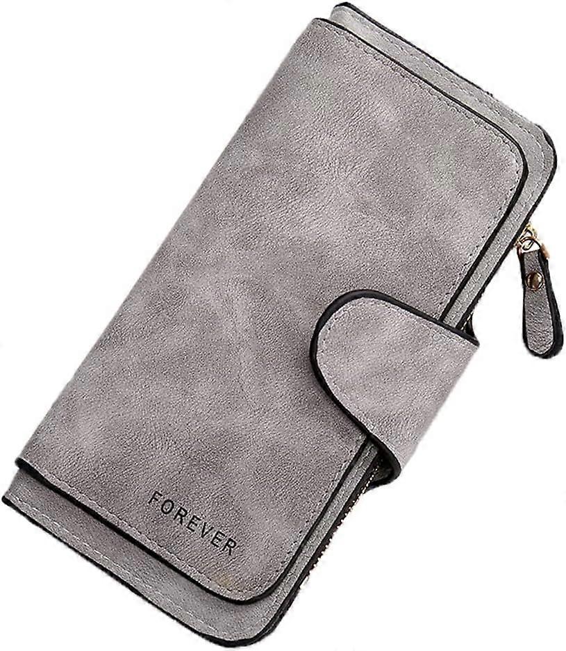 Women's Long Leather Wallet, RFID Blocking, PU Long Leather Wallet
