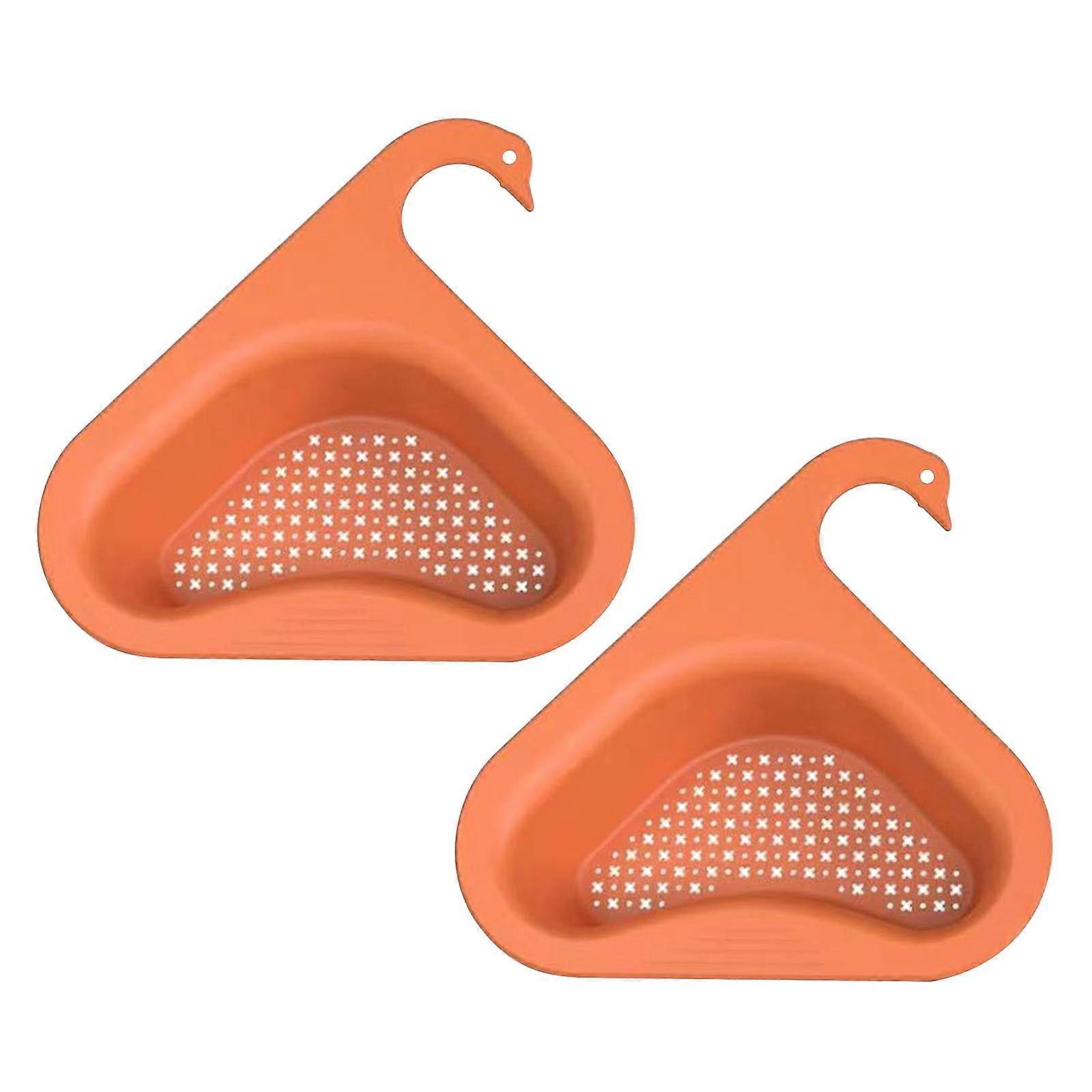 RnemiTe-amo Deals！Storage Basket Multi-Functional Hanging Filtering Draining Rack,Swan Filter Basket Multi-Functional Punch-Free Pool Filter Basket