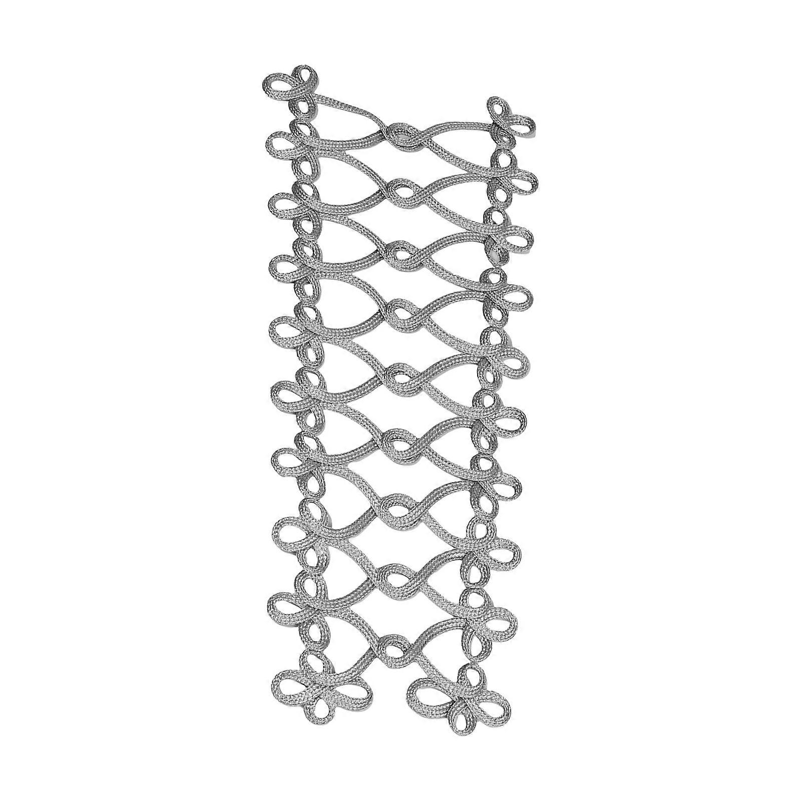 Ironing on Lace Border Cord Braided Iron on Patches Appliques For Tailoring Project Handmade Costume Embellishment  silver