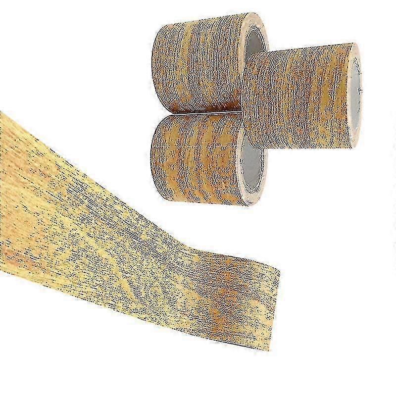 Rouleau de ruban adhésif réaliste en grain de bois 5M - robuste pour un usage domestique