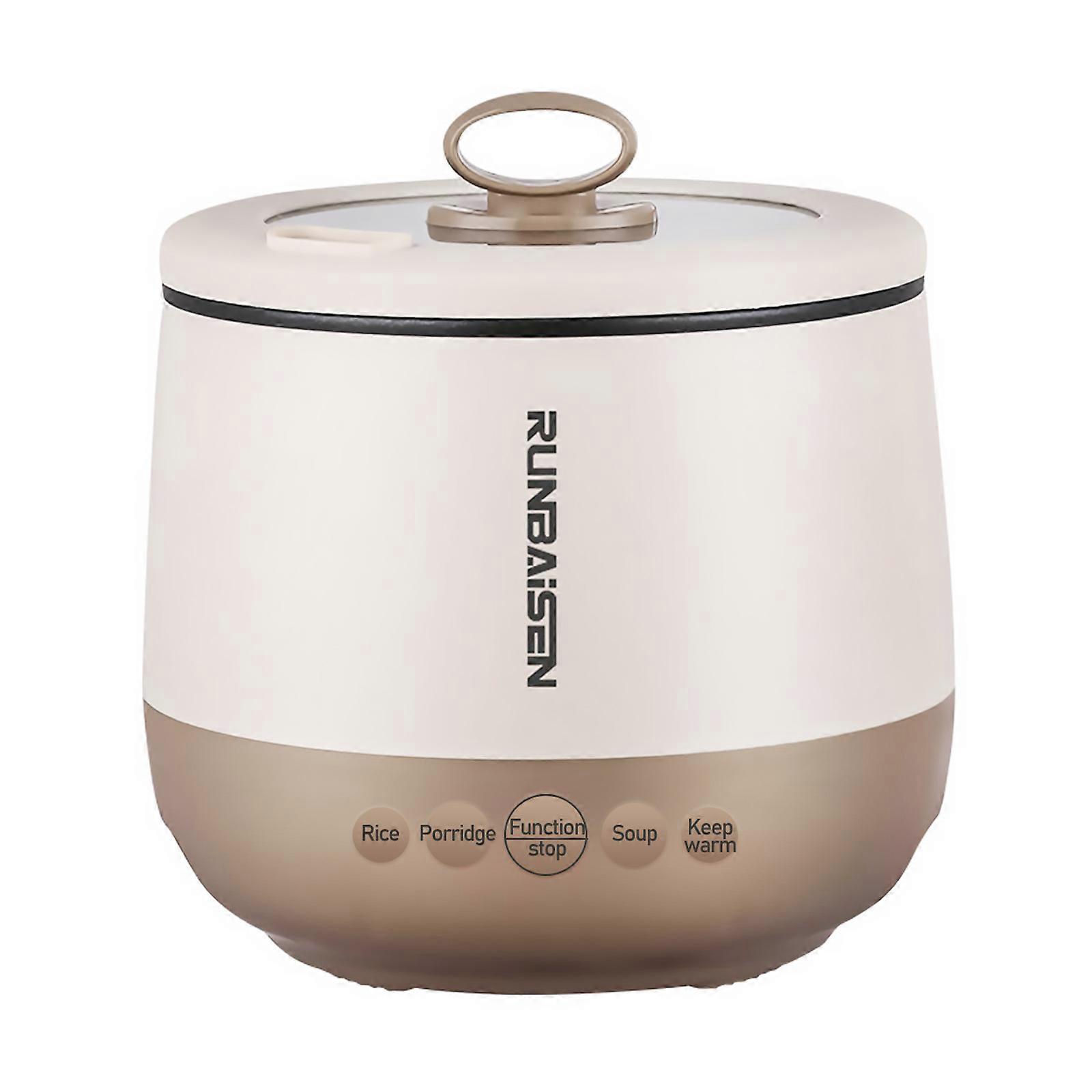 Electric Rice Cooker Mini Pot for Cooking 1.6L Compact Multi Functional Use