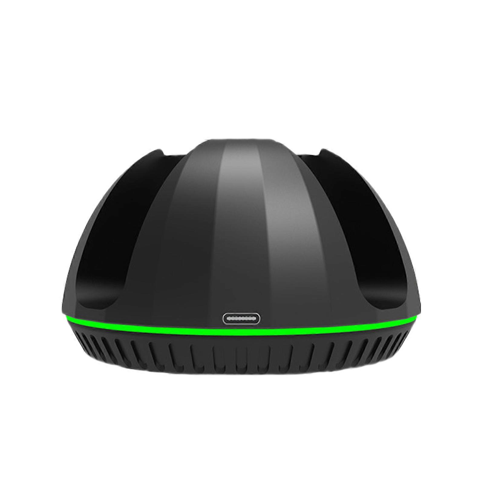 Efficient Gaming Console USB To Type C Charging Base Stand Holder Smooth Slide Led Indicators Handle Grip for Controller  Black