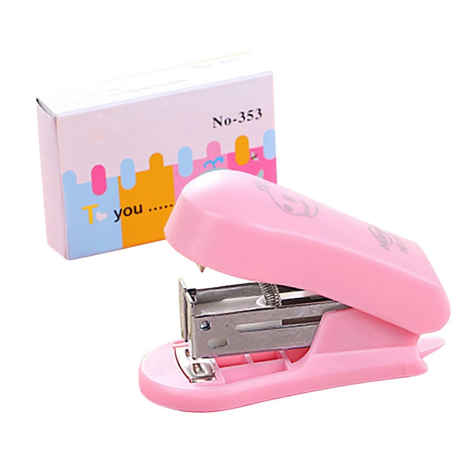 yubnlvae mini small stapler useful mini stapler staples set office binding tools