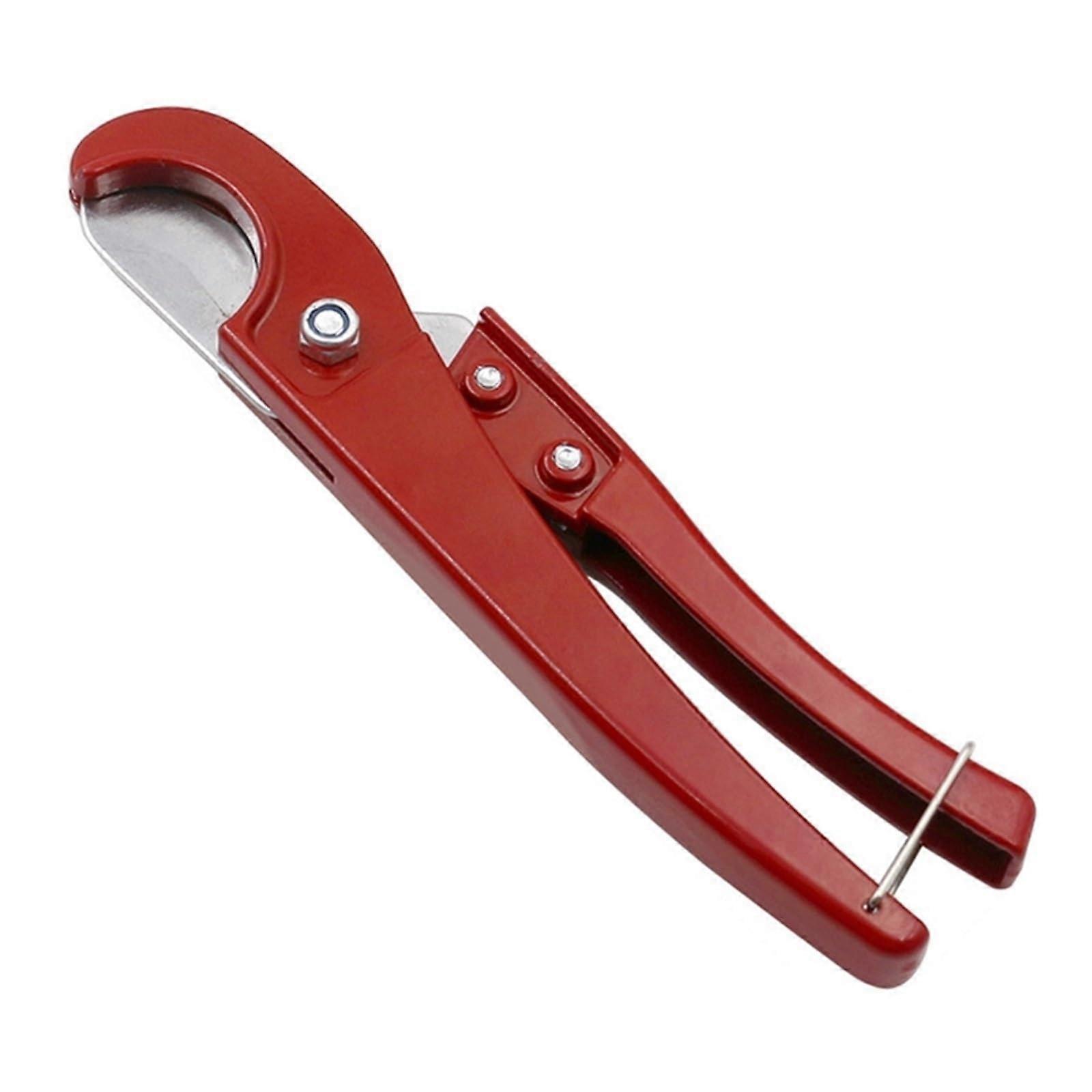 PVC Pipe Cutter Tool for PPR Plastic Tubing, Efficient Handheld Shears for Plumbing (Red)