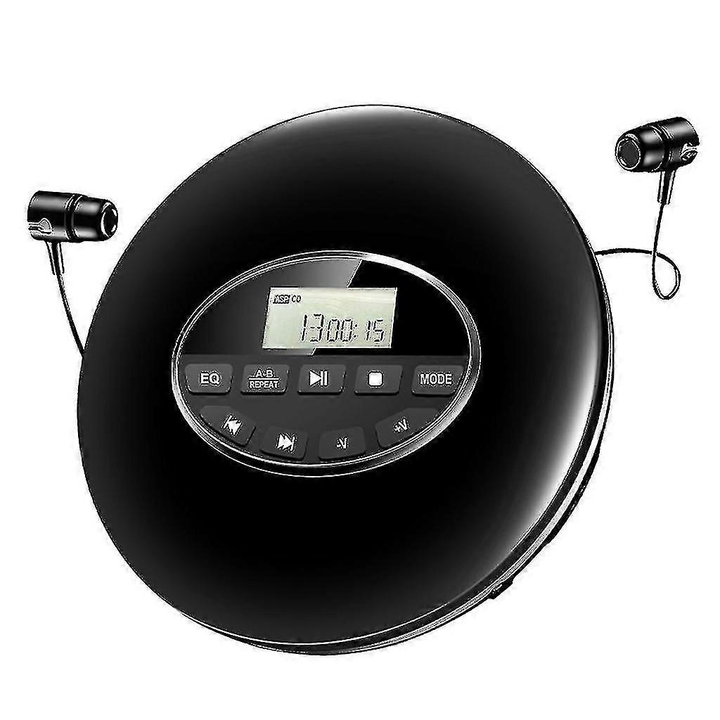 مشغل أقراص مضغوطة محمول مع مشغل أقراص مضغوطة ومشغل MP3 CD و CD-R و CD-RW متوافق مع CD لتشغيل الرياضة المتوافقة مع P-hy