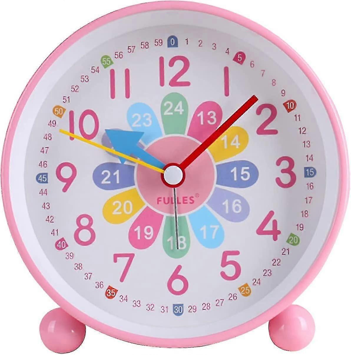 Children's alarm clock digital, children's alarm clock without ticking, learning alarm clock learning clock alarm clock children's clock silent snooze