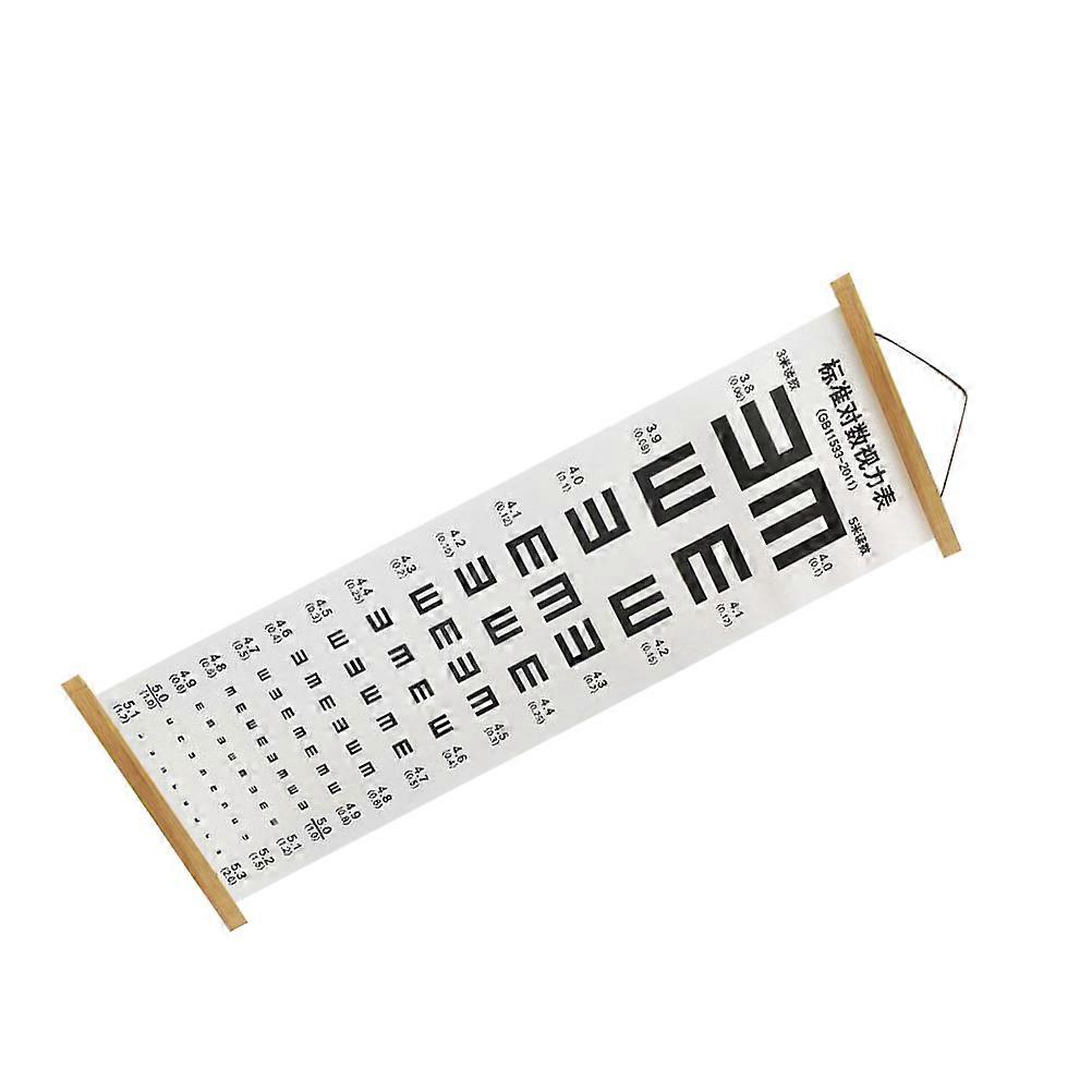 Visual Testing Chart Eyesight Testing Wall Chart Home Wall Hanging Eye Chart for Eye Exams