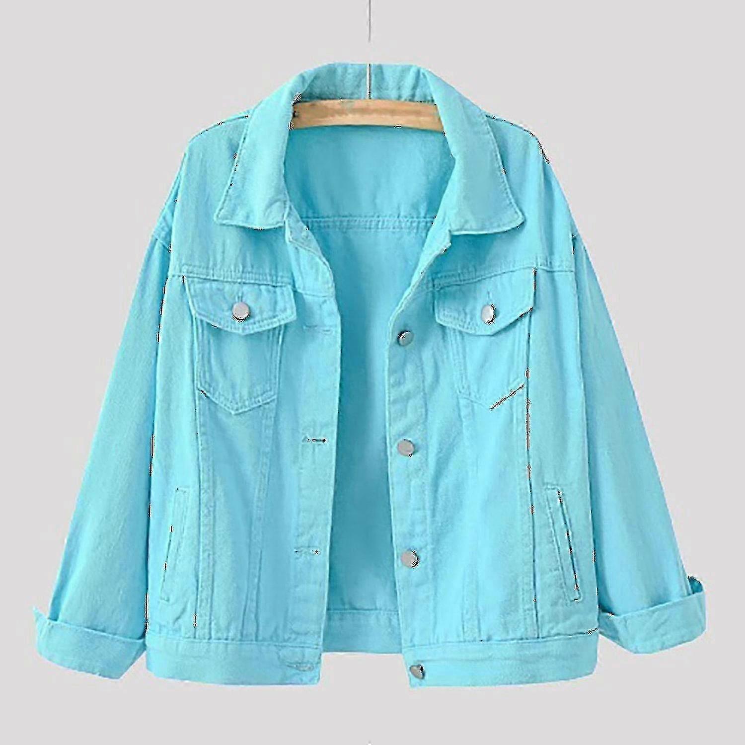 Women's denim outerwear jacket for spring and autumn