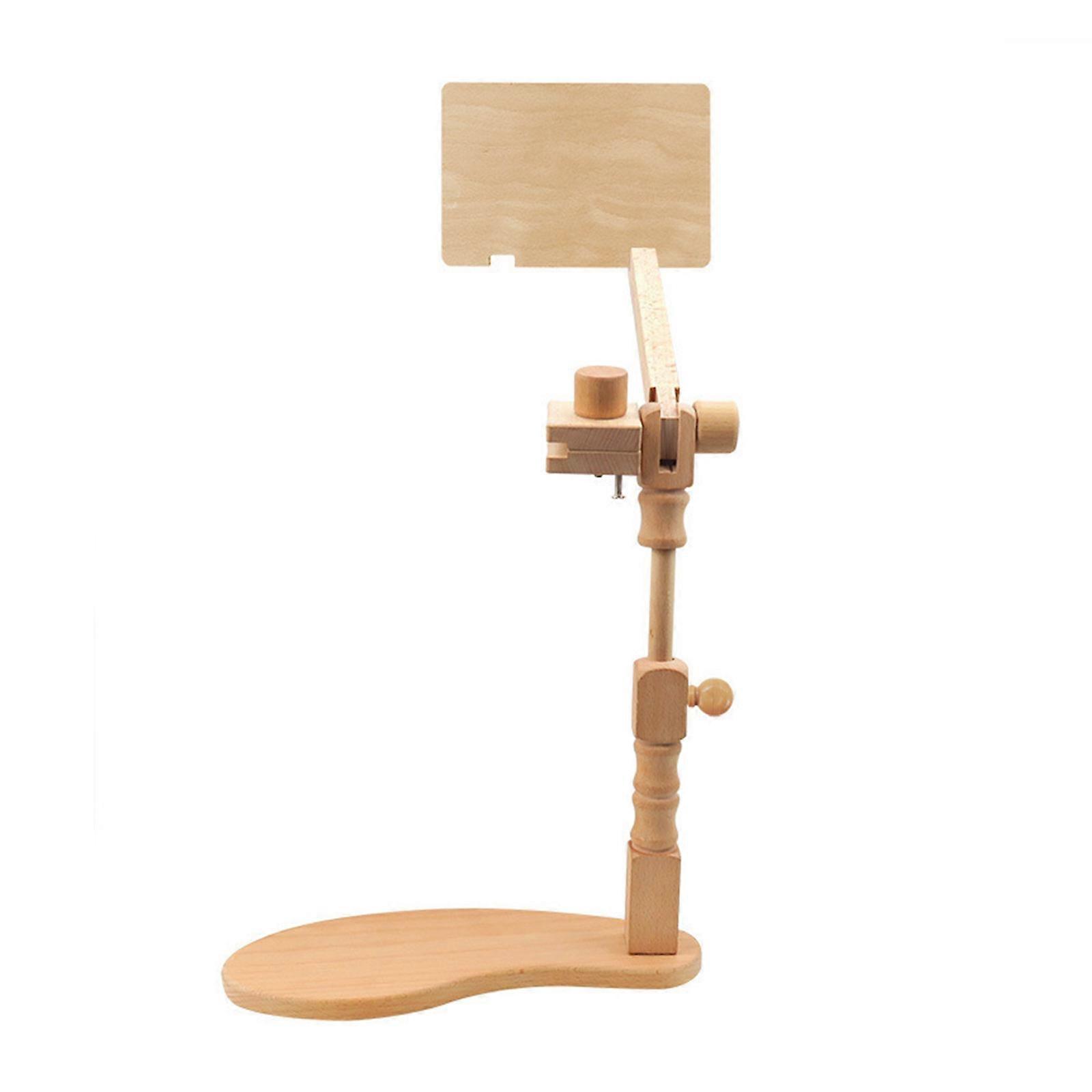 Adjustable Embroidery Frame Stand with Pattern Splint, 360 Degree Rotatable Embroidery Hoop Holder Stitching Stand Multicolor