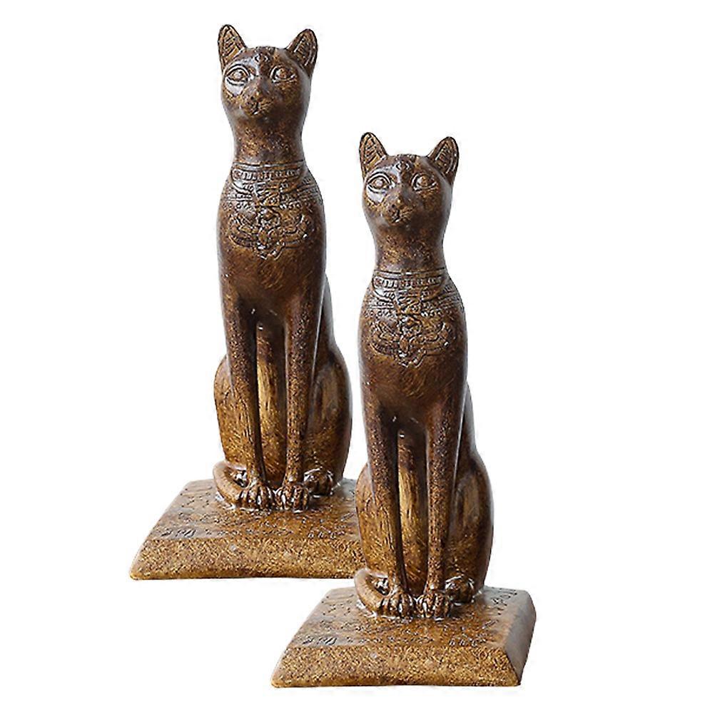 Vintage Decorative Bookends Simple Style Home Office Use Prevent Books from Falling Light Brown 1 Pair