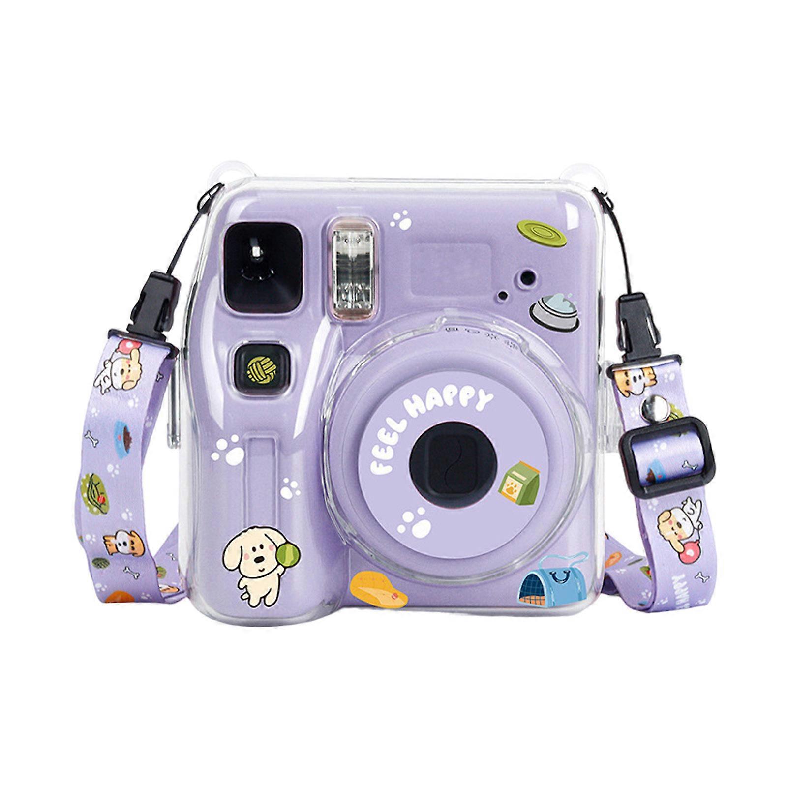 Clear Camera Protector For Camera Case With Photo Pocket And Customizable Shoulder Belt Sticker Solid Holder Multicolor