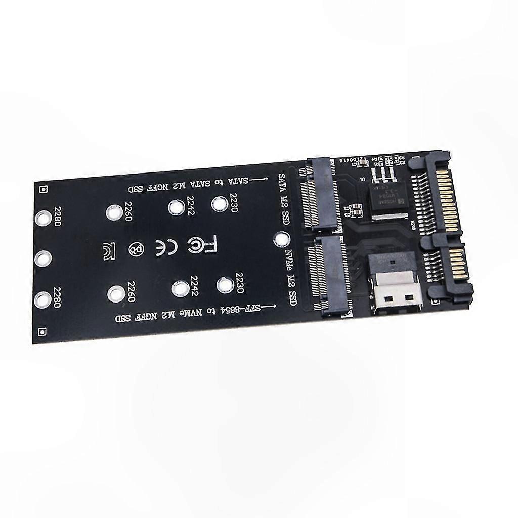 1PC SATA M.2 SSD to SFF-8654 Adapter for NGFF NVMe Drives