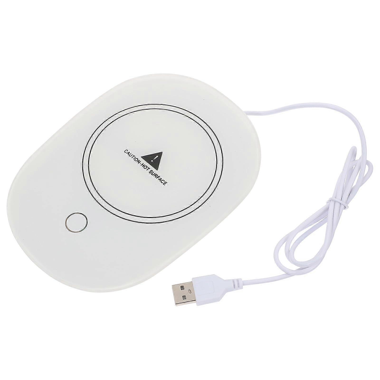 USB Cup Warmer with Auto Heating Sensor for Coffee Tea Milk, Energy Saving Desk and Home Use