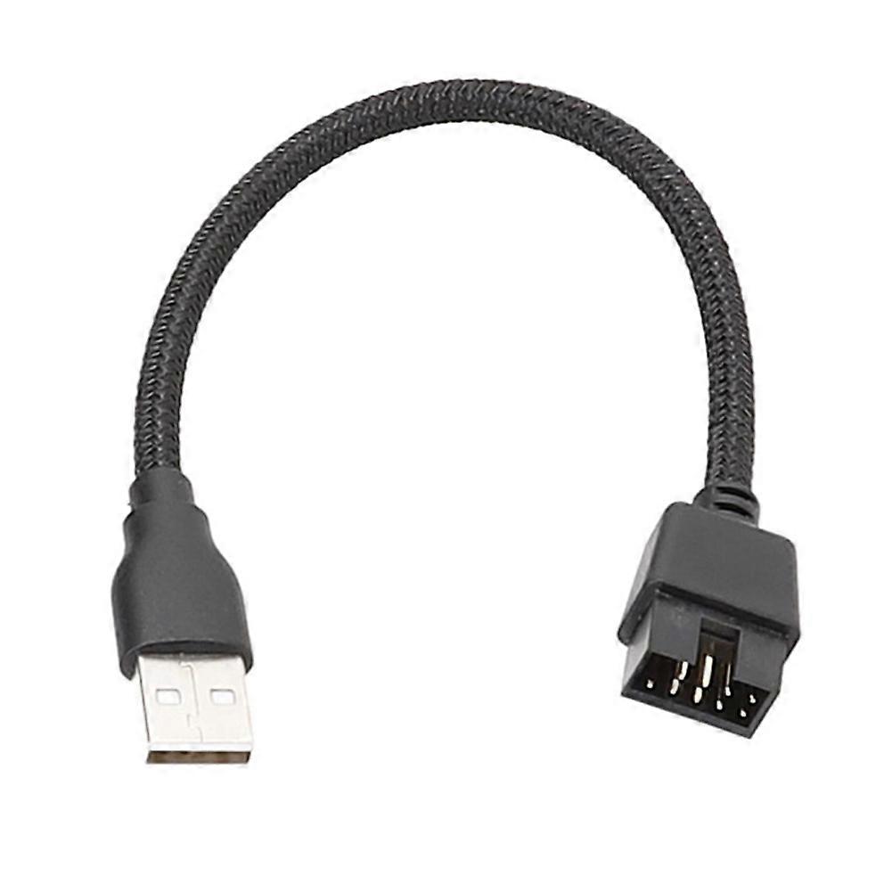 Mainboard Internal Data Extension Cable USB A Devices to 9 Pin USB Extension Cable, Fast and Stable Transfer