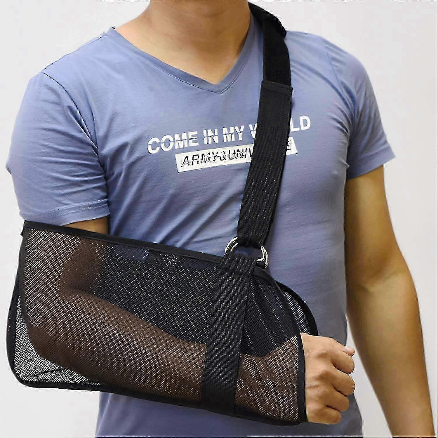Breathable Arm Sling for Elbow Injury for Use in the Shower