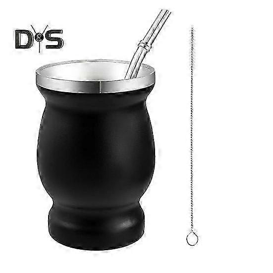 Complete Yerba Mate Tea Kit with Cup, Bombilla and Cleaning Brush