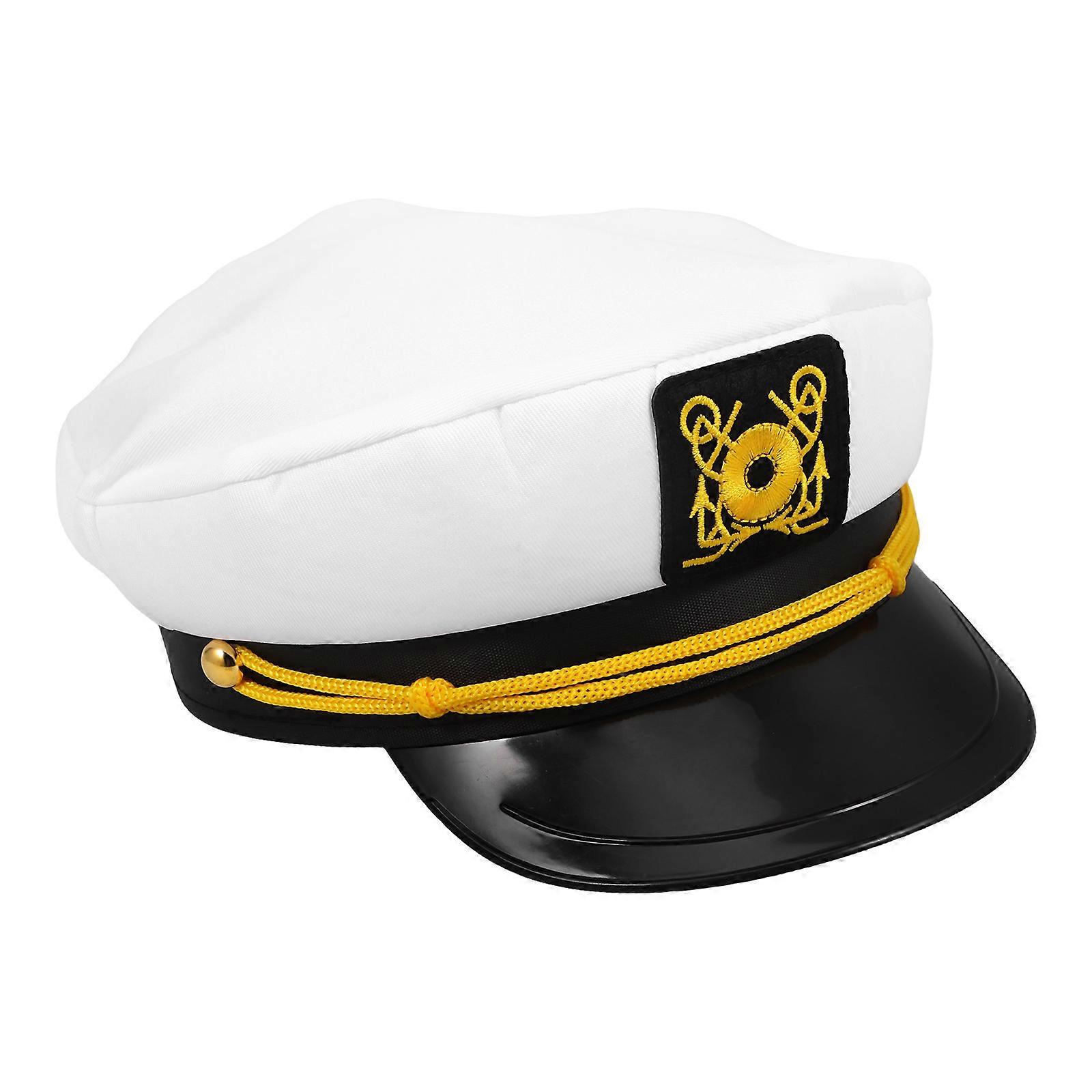 Navy Hat Adjustable Sailor Hat for Decor Breathable Polyester Material