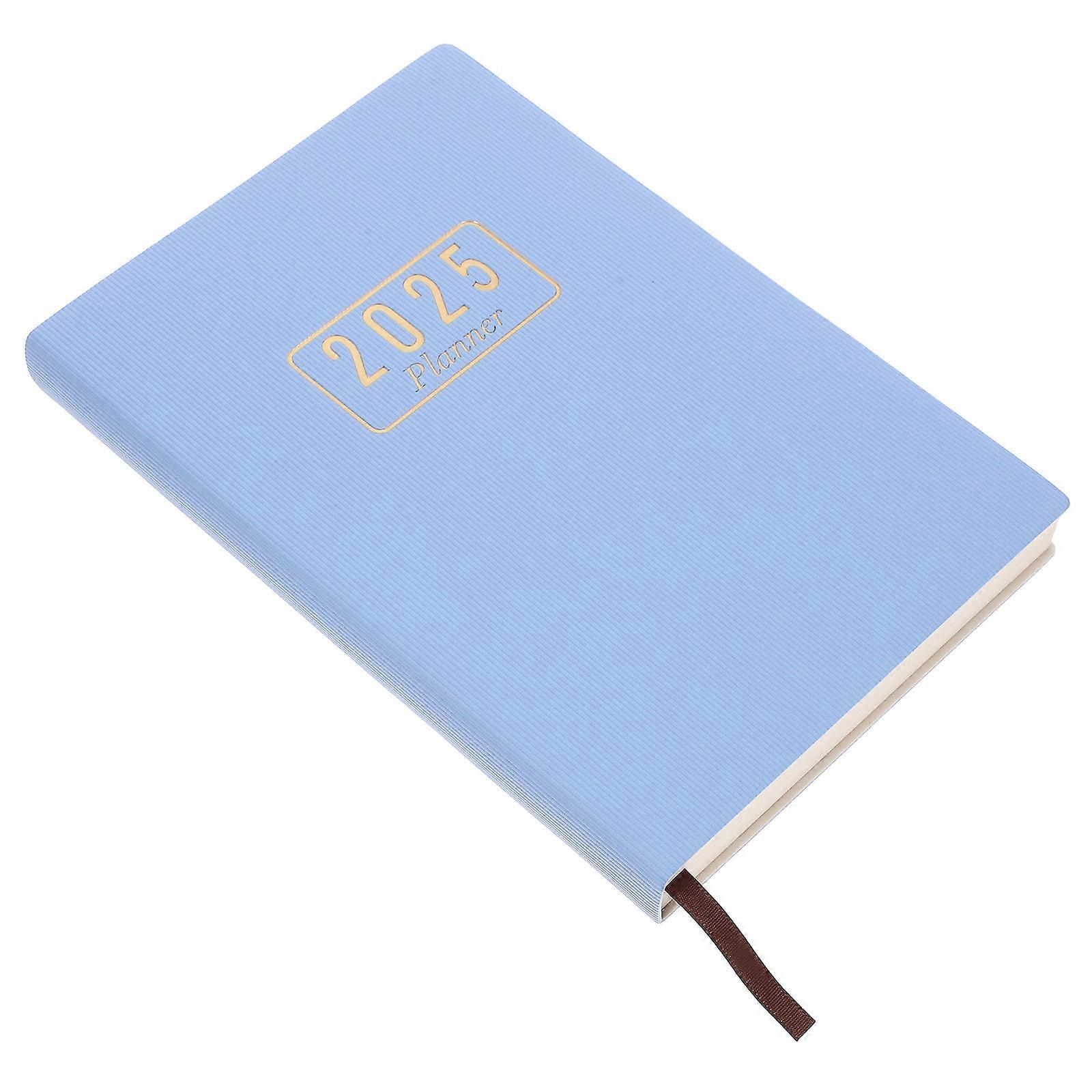 Blue Household Planner Book for Academic Daily Use Portable Multi-Function Notebook