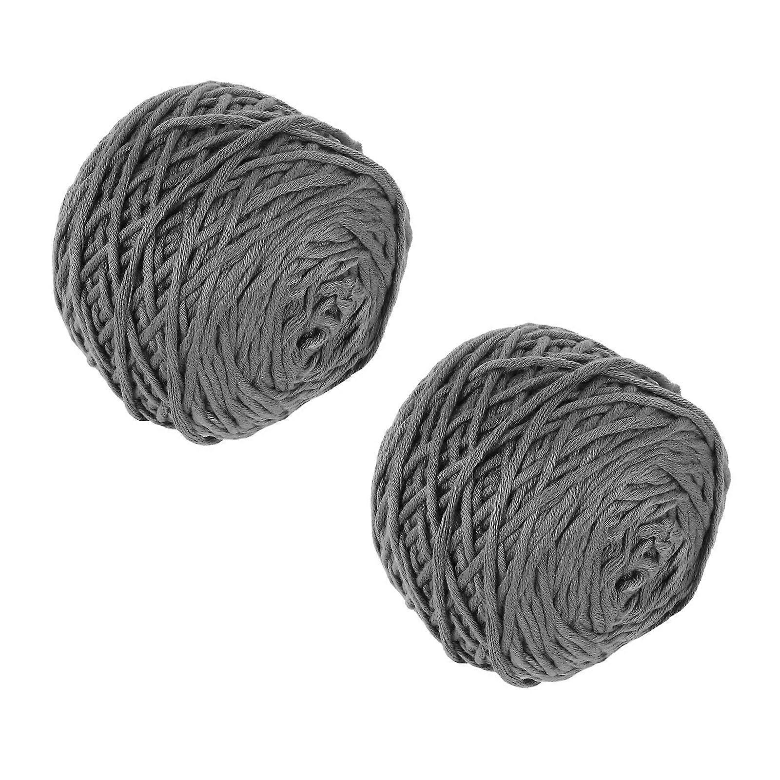 Wool Line Yarn 4Pcs Solid Color Knitting Wool for DIY Projects