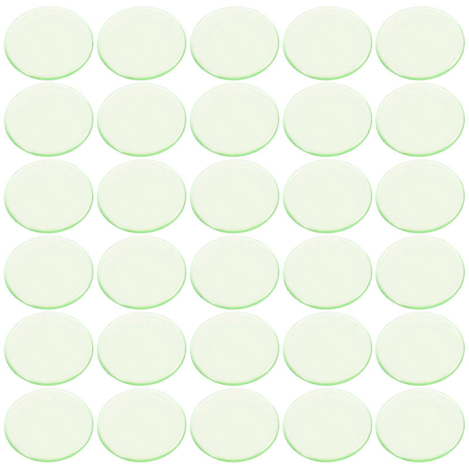 Resin Transparent Chips for Games 100Pcs Counting Chips