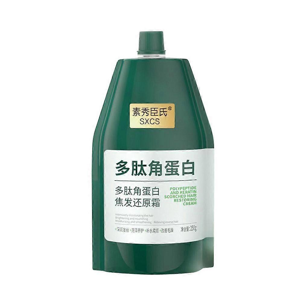 Polypeptide KerBrian Deep Conditioner Hair Mask, KerBrian Hair Dominoring Cream, Traitement des cheveux secs et ab?m��s, Cheveux br?l��s, 250g