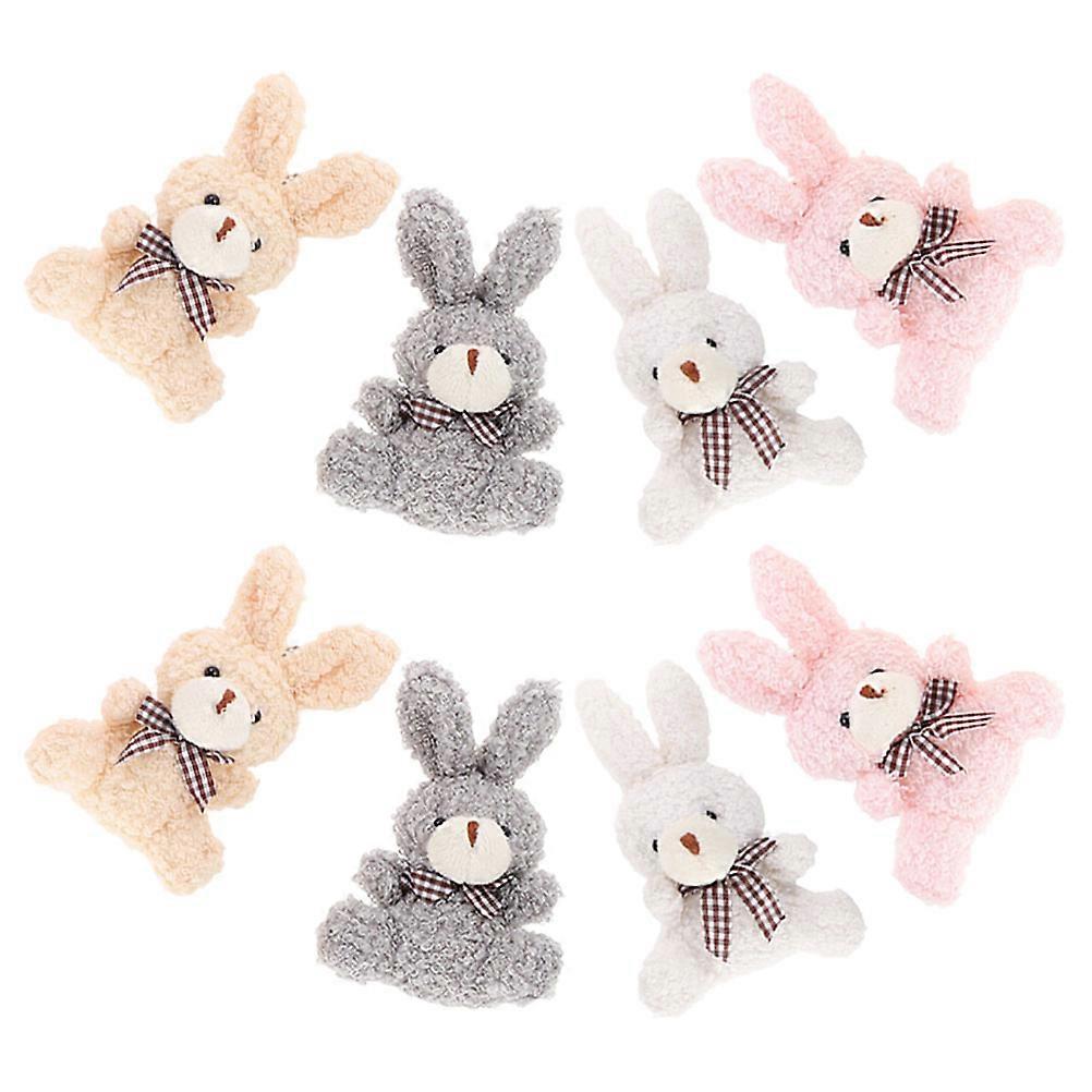 Rabbit Key Ring Plush Keychains for Decoration 8Pcs Rabbit Key Chain Plush