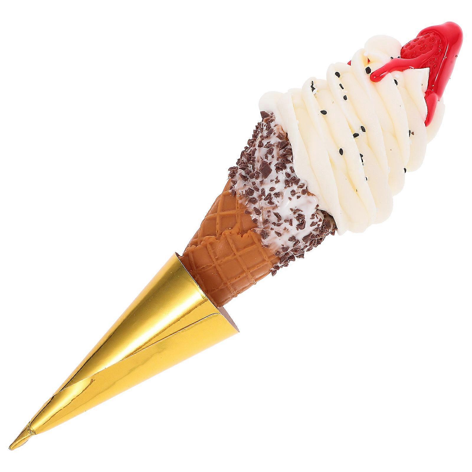 Artificial Ice Cream Cone Model for Display Use Multi PVC Fake Ice Cream Cone