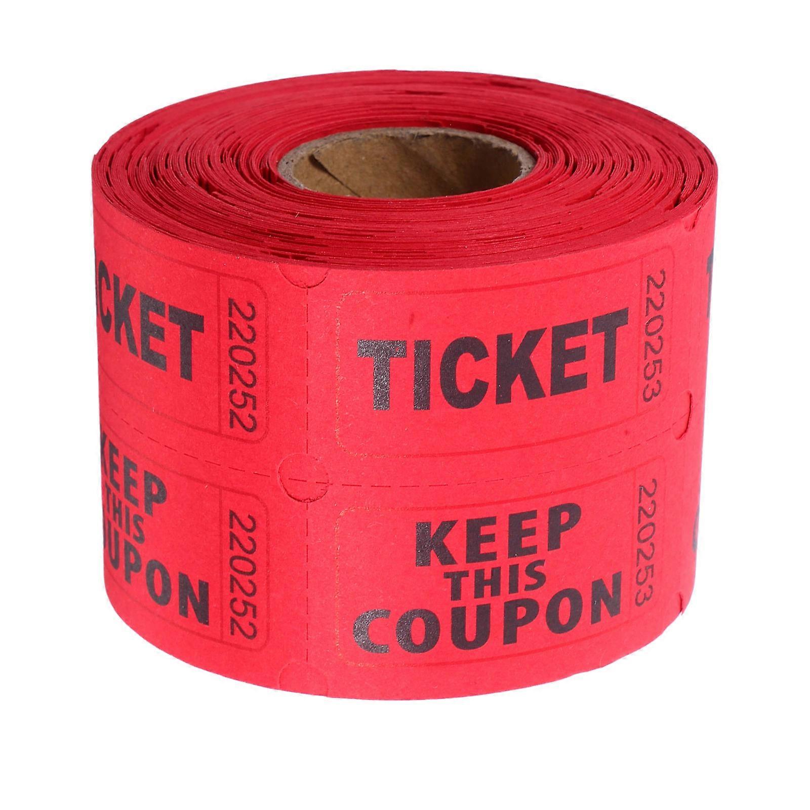Raffle Tickets Paper Roll for Party Prize Use with 500Pcs Tickets