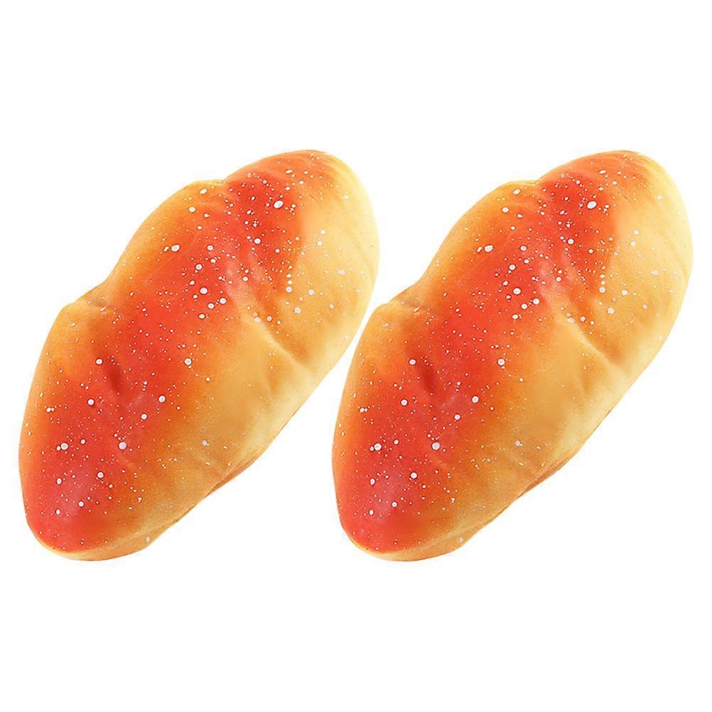 Bread Shape 2Pcs For Leisure Time Relaxation Stress Relief Durable Plastic Material