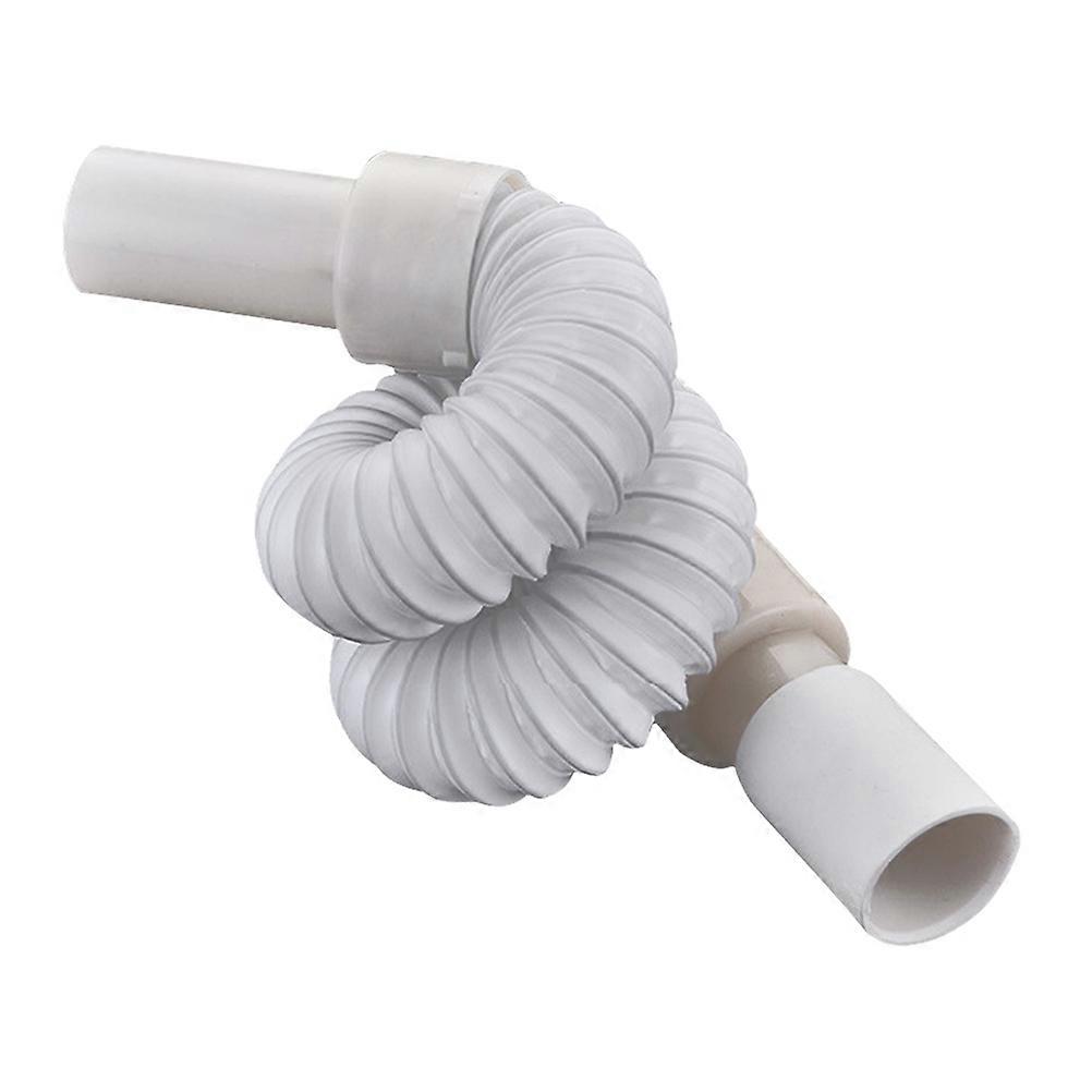 Wash Basin Extension Tube with S-Shape Design for Odor Control and Adjustable Length White PP
