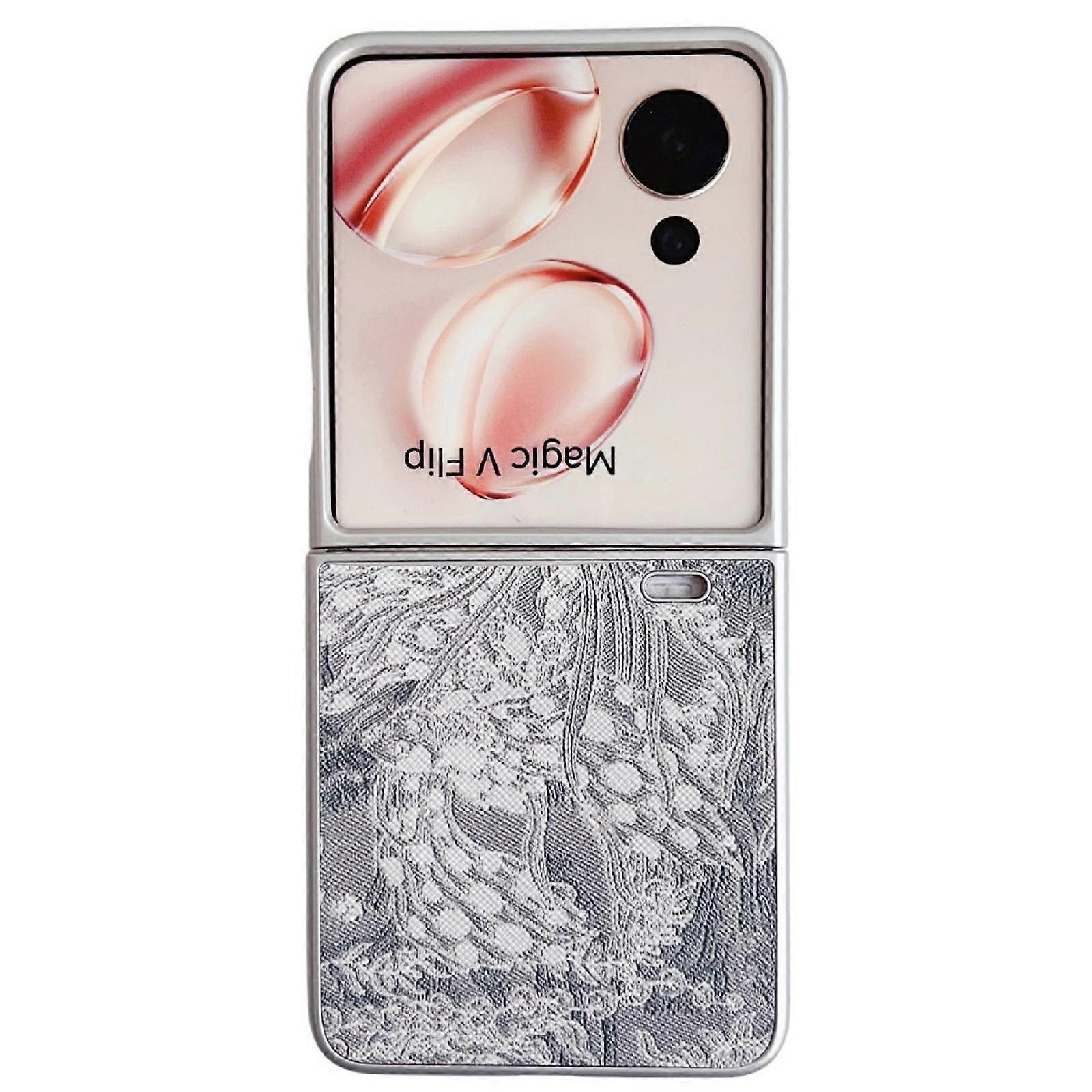 Embroidery Style Full Coverage Phone Case For Honor Magic V Flip