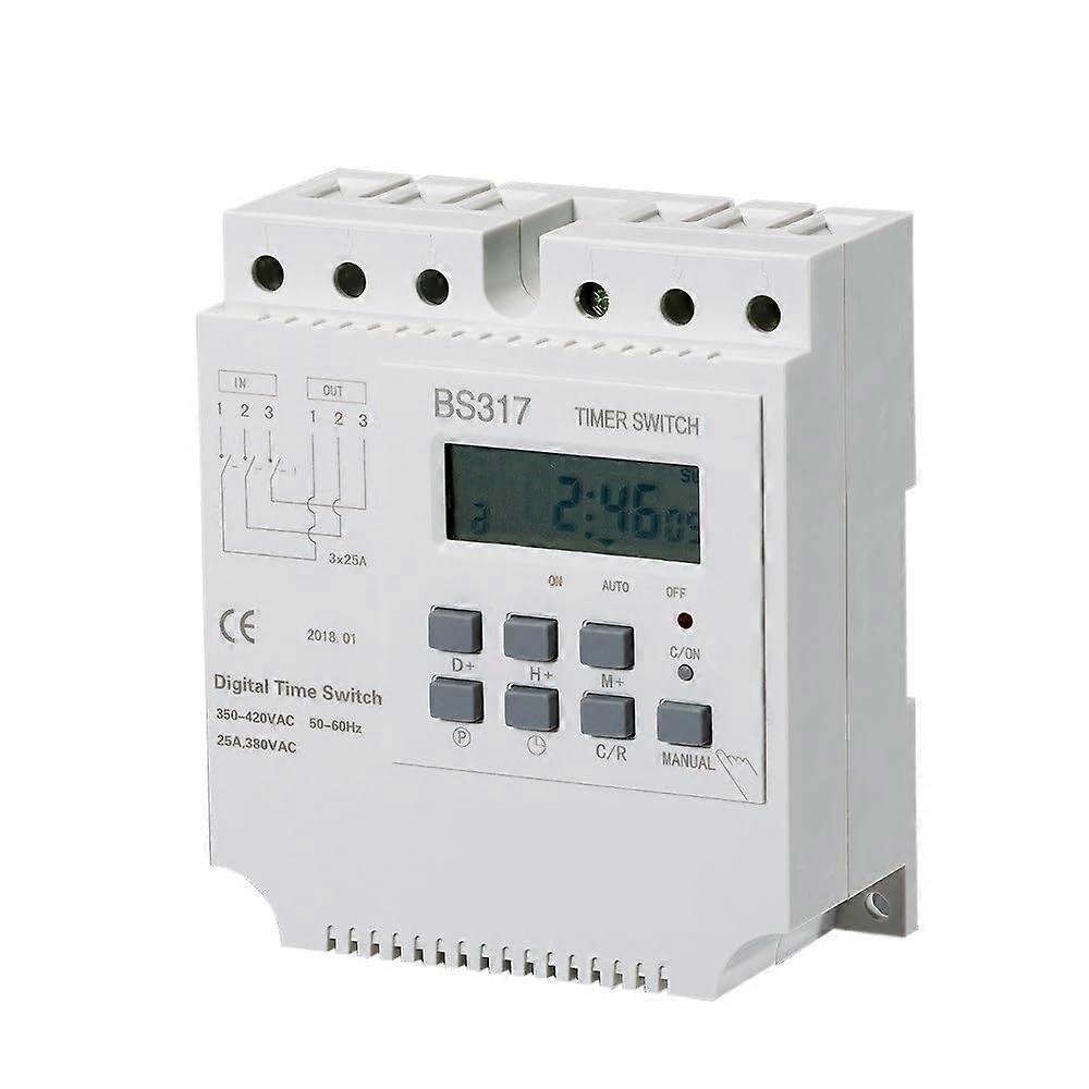 Digital Timer Switch BS317 AC200V440V Three Phase Programmable Electronic Timer Relay