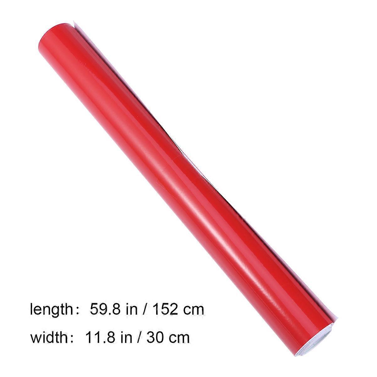 Self-Adhesive Glossy Vinyl Foil Ideal For Surface In Bright Red Color With Shape 2Pcs