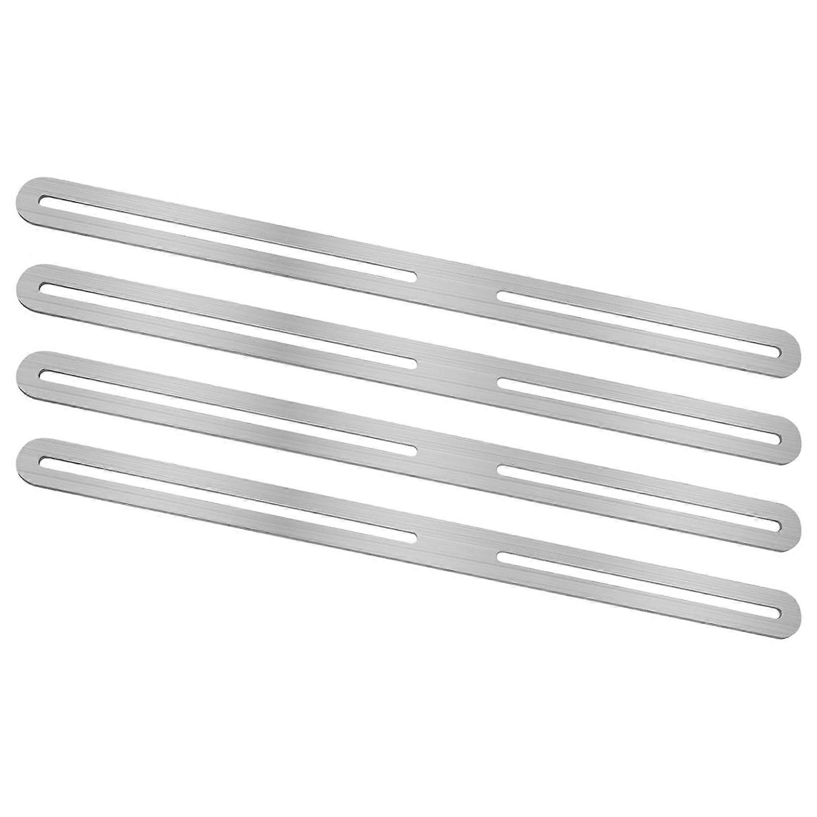 Mailbox Fence Mounting Brackets Stainless Steel Attachments 4 Pack for Easy Adjustable Installation