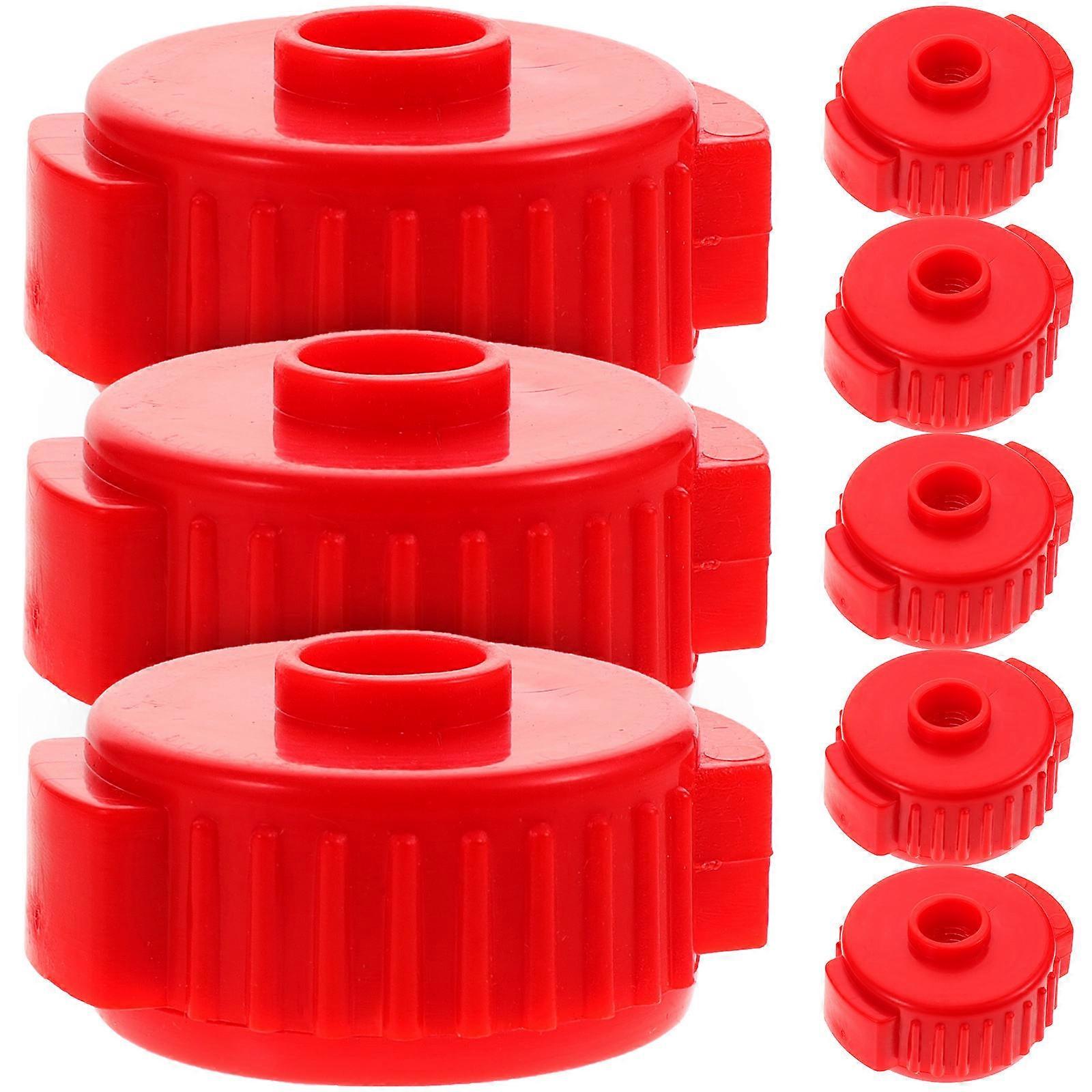 Drum Cymbal Fixing Nuts 40 Pcs For Musicians Secure Fastening Red Ideal For Drum Practice And Stage Use