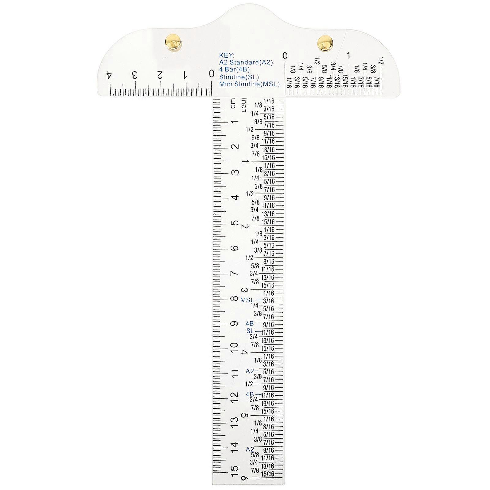 Ruler Lightweight Acrylic Tool for Drawing Measurement