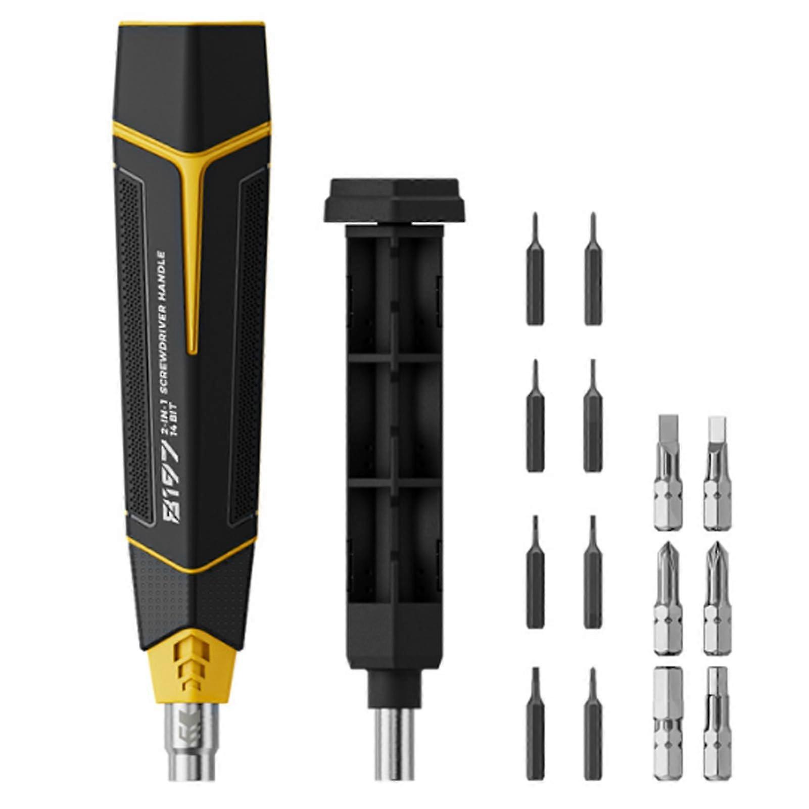 Precision Magnetic Screwdriver Set with Ergonomic Soft Grip for Eyeglasses Computer and Home