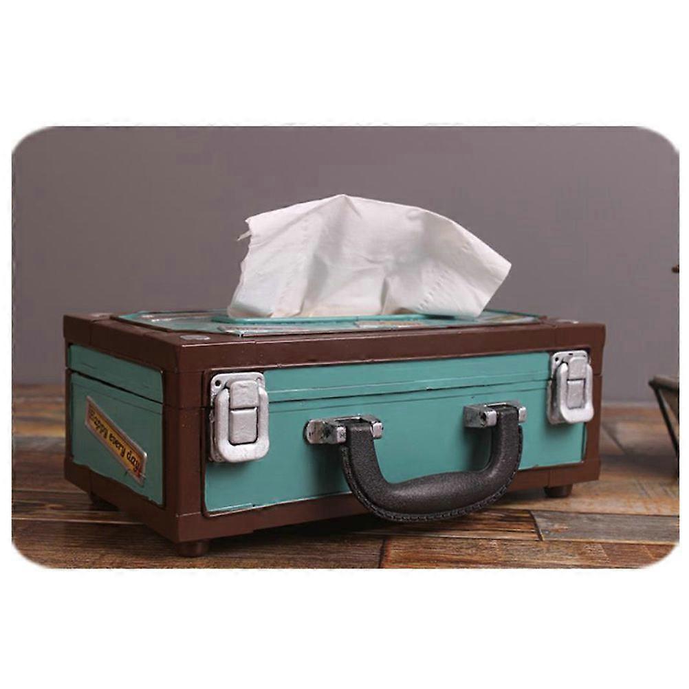 Light Green Napkin Storage Container Tissue Box for Holding Paper