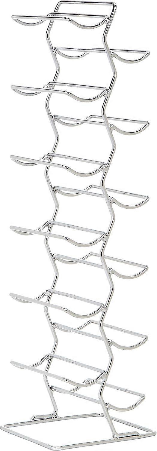 Modern Style Wine Rack for 12 Bottles, Large, Chrome