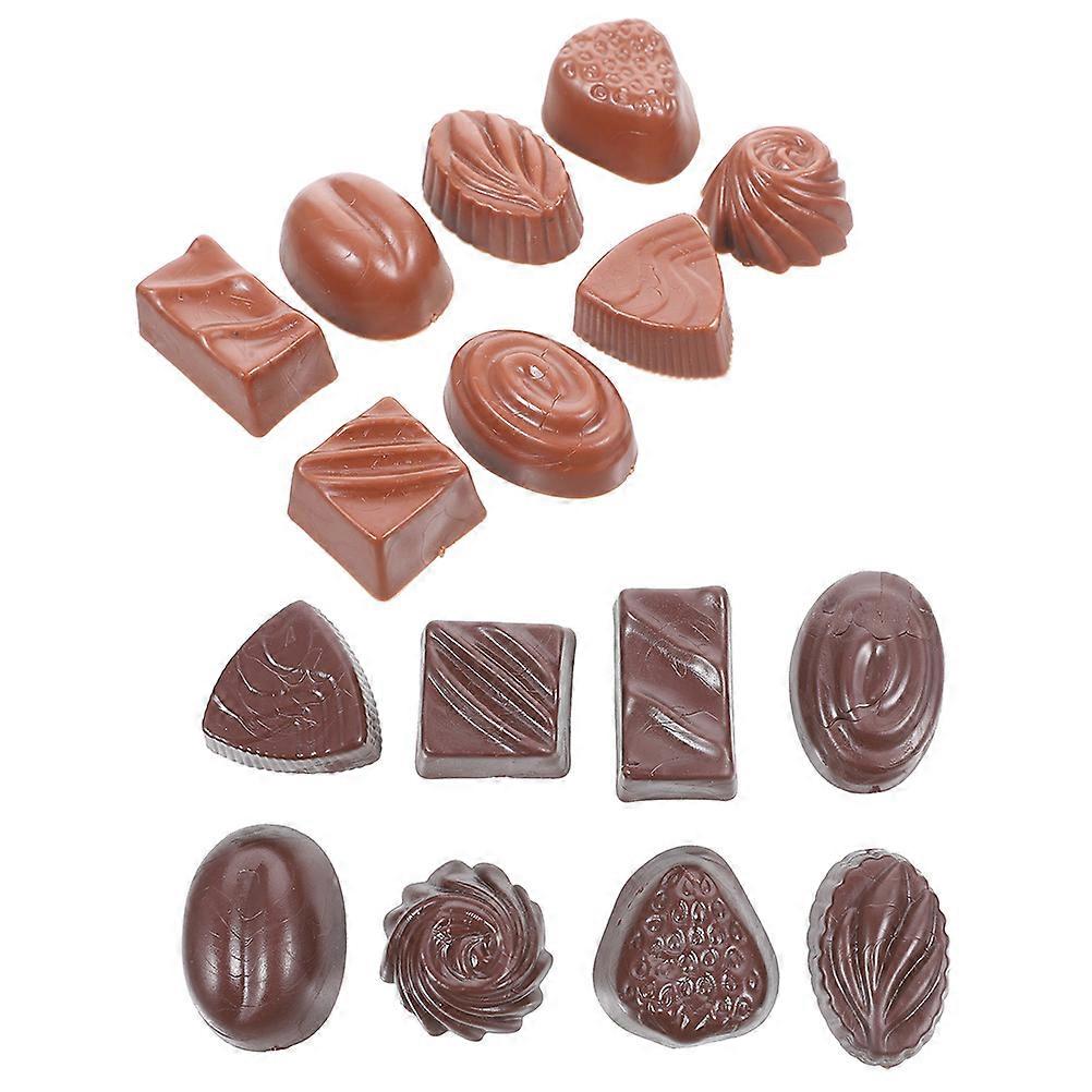Decorative Chocolate Model Chocolate Model for DIY 16Pcs PVC Material