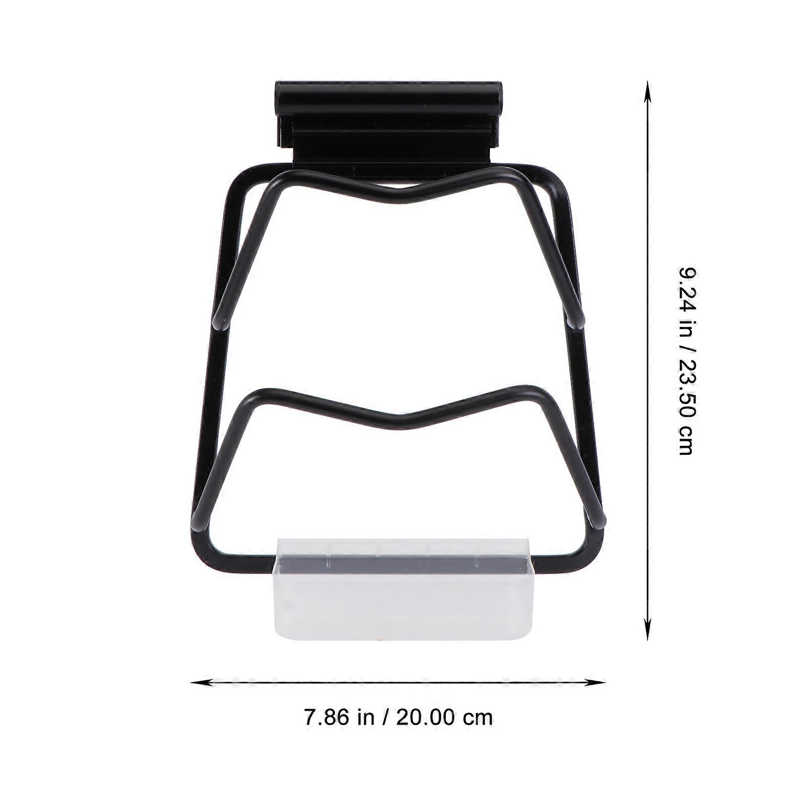 Pot Lid Rack Wall-Mounted Storage Rack for Kitchen Use 1Pcs Black