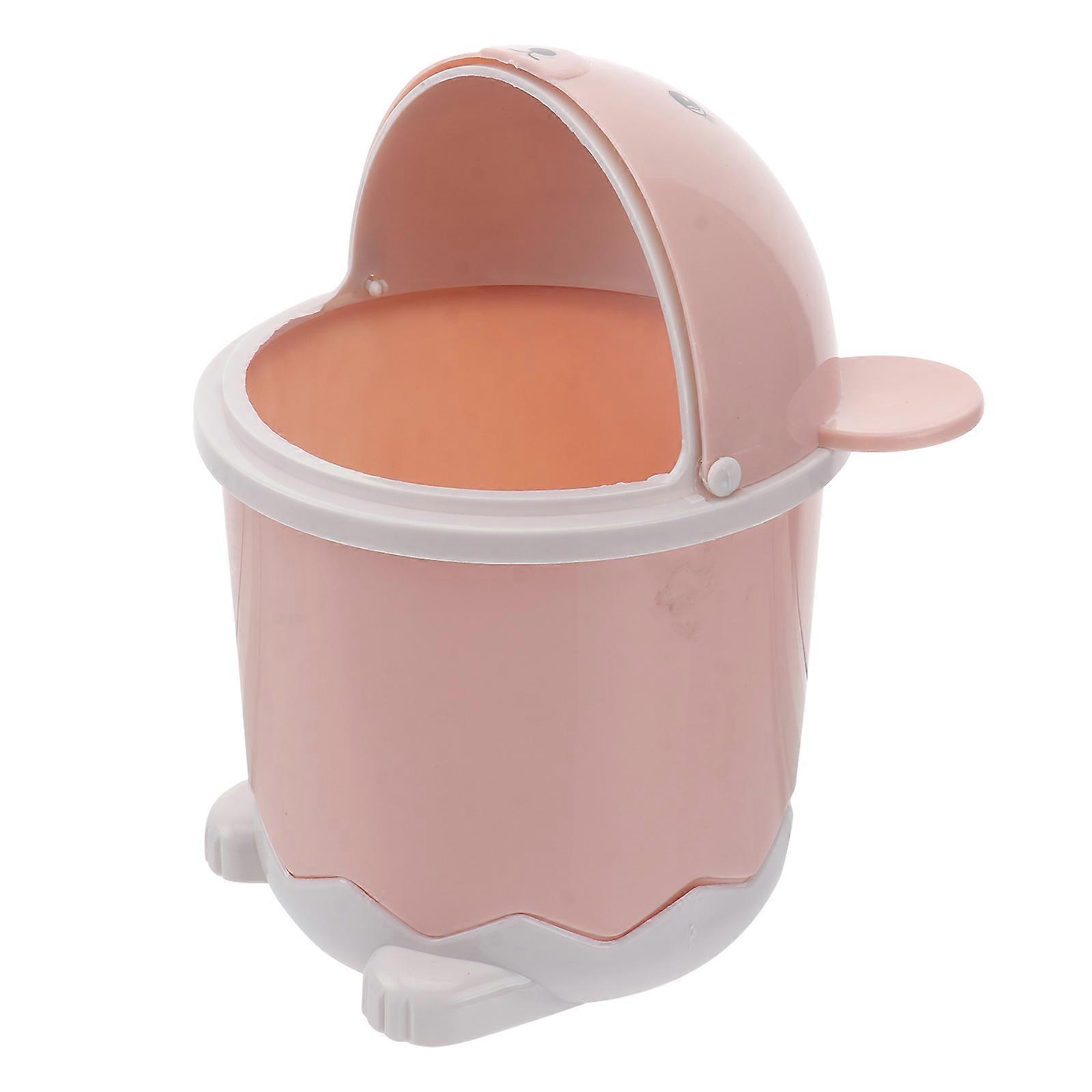 Table Waste Bin Mini Garbage Can for Daily Use 3Pcs Green Holder