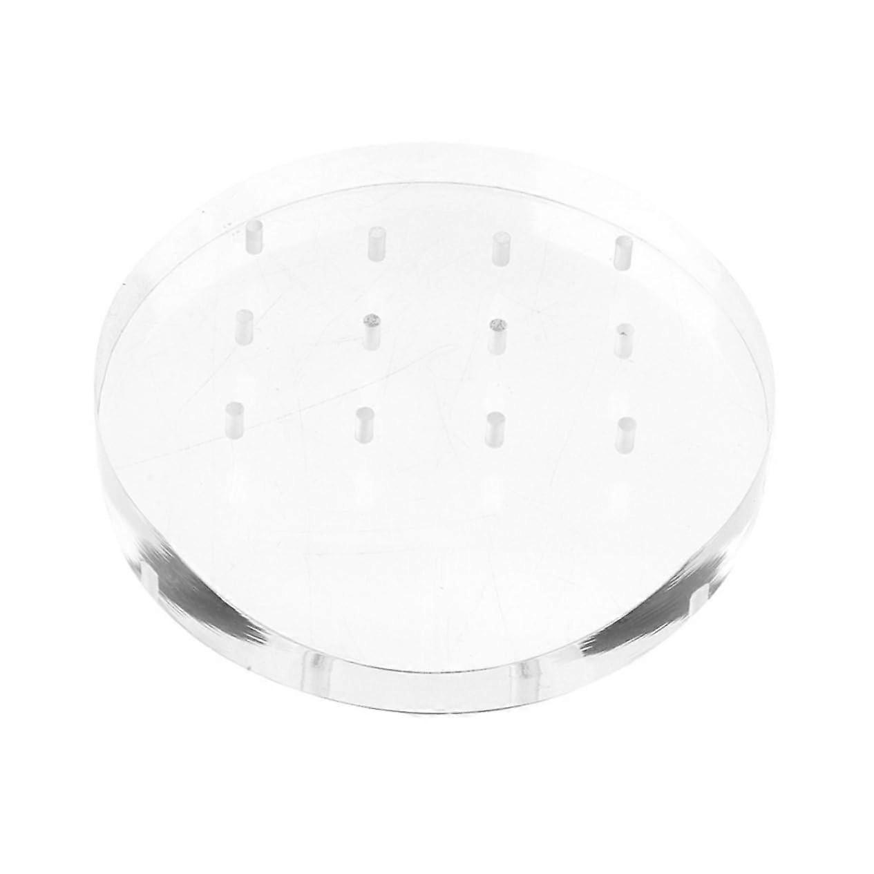 Nail Drill Bits Organizer Transparent Holder Rack for Manicure Pedicure Storage and Display